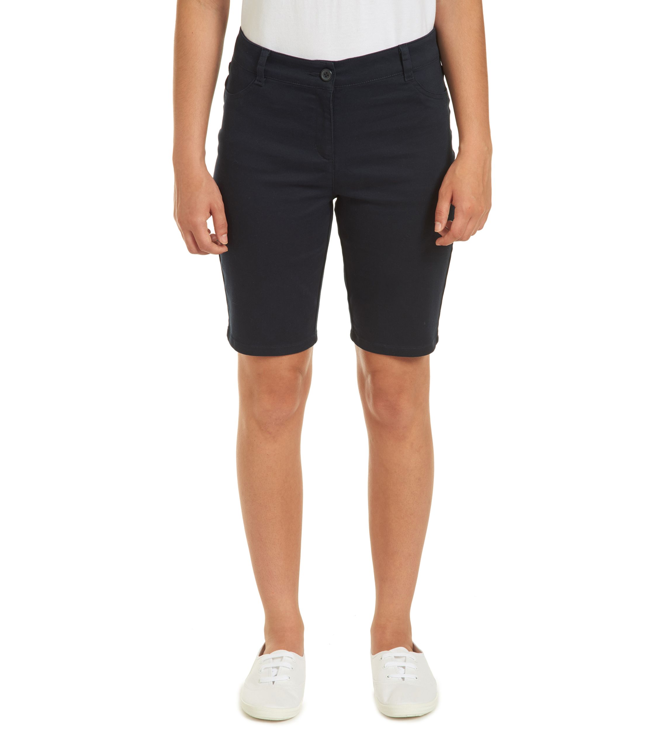 Juniors Sateen Bermuda Shorts