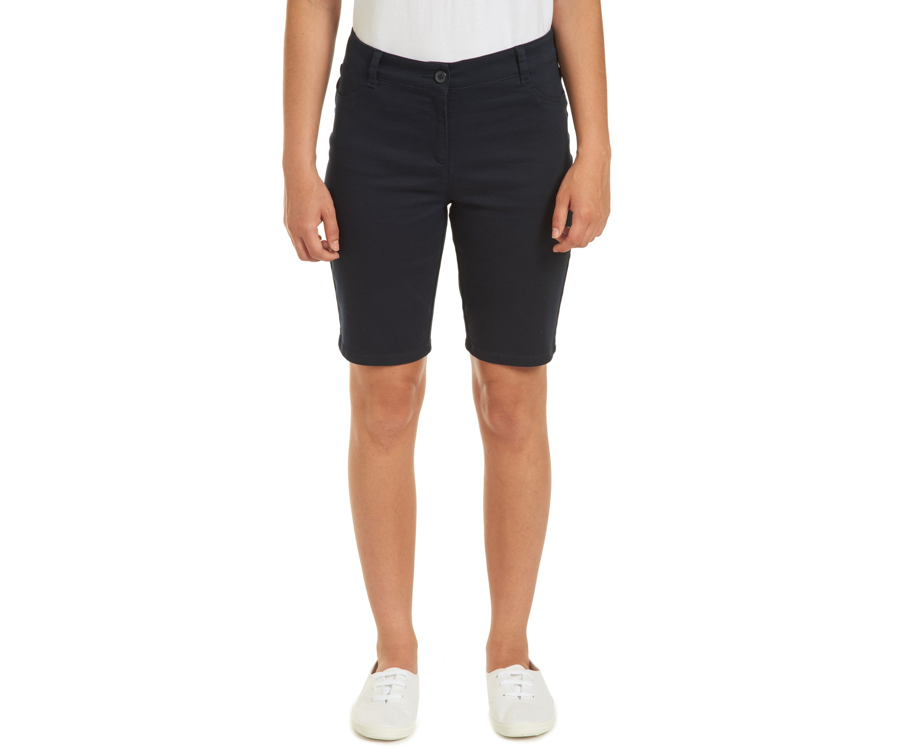 Juniors Sateen Bermuda Shorts