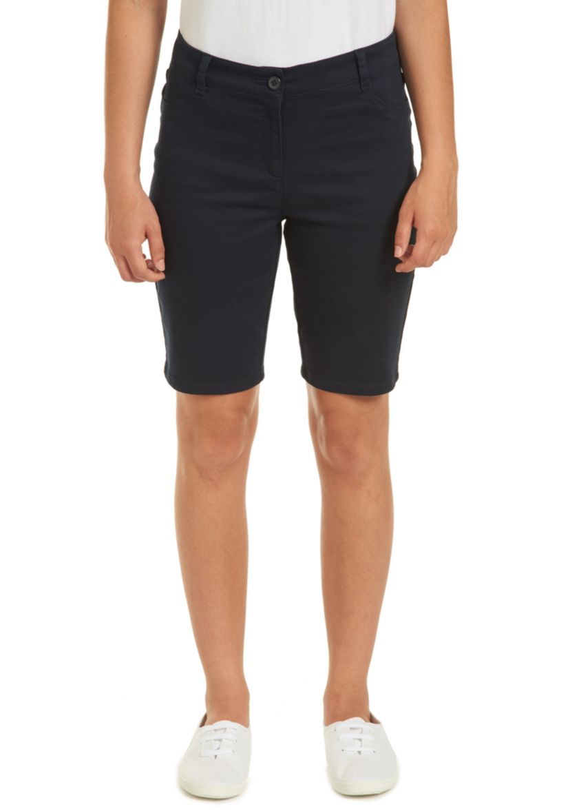 Juniors Sateen Bermuda Shorts