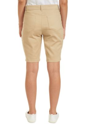 Juniors Sateen Bermuda Shorts