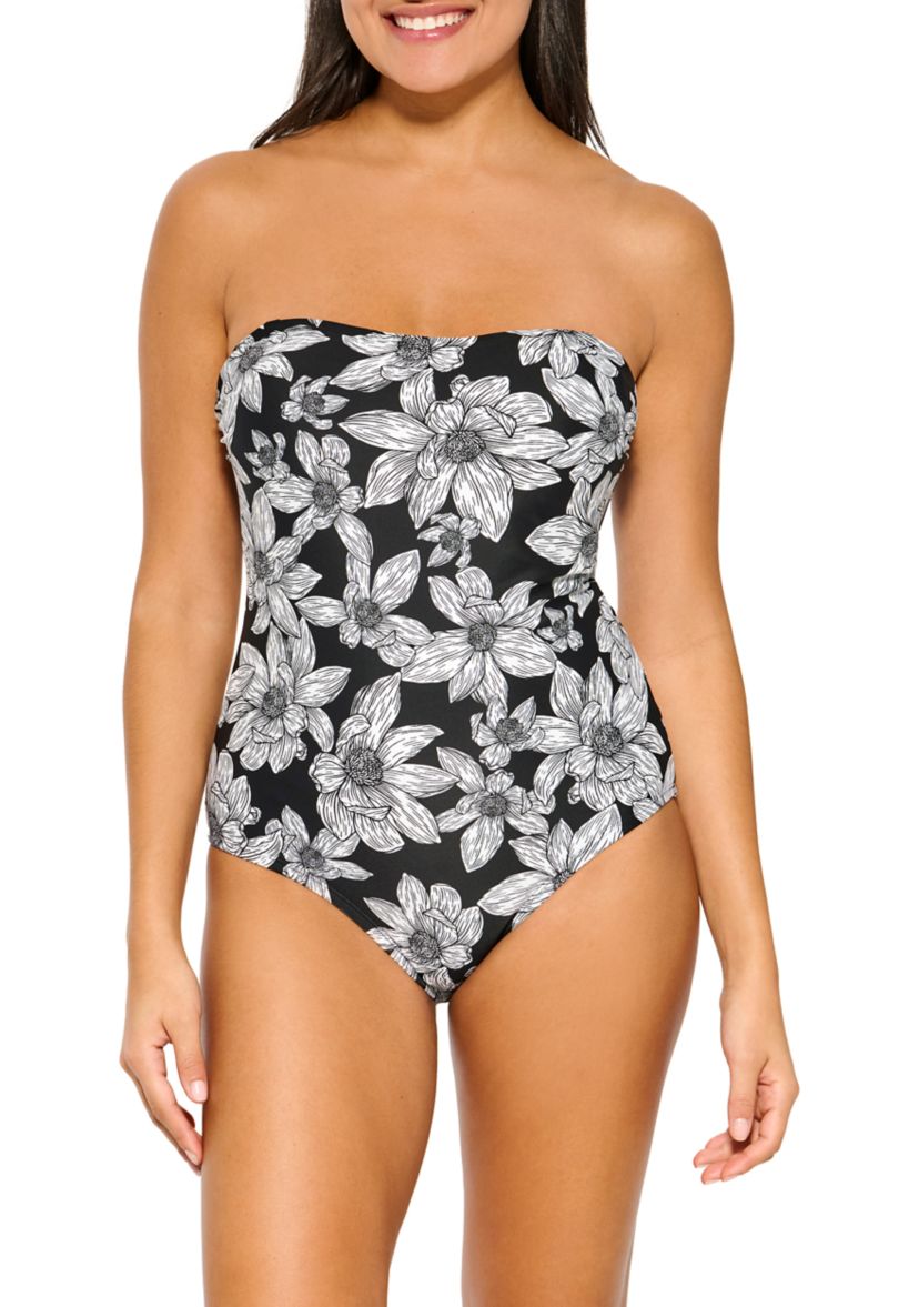 Ruffle Strap One Piece Swimsuit