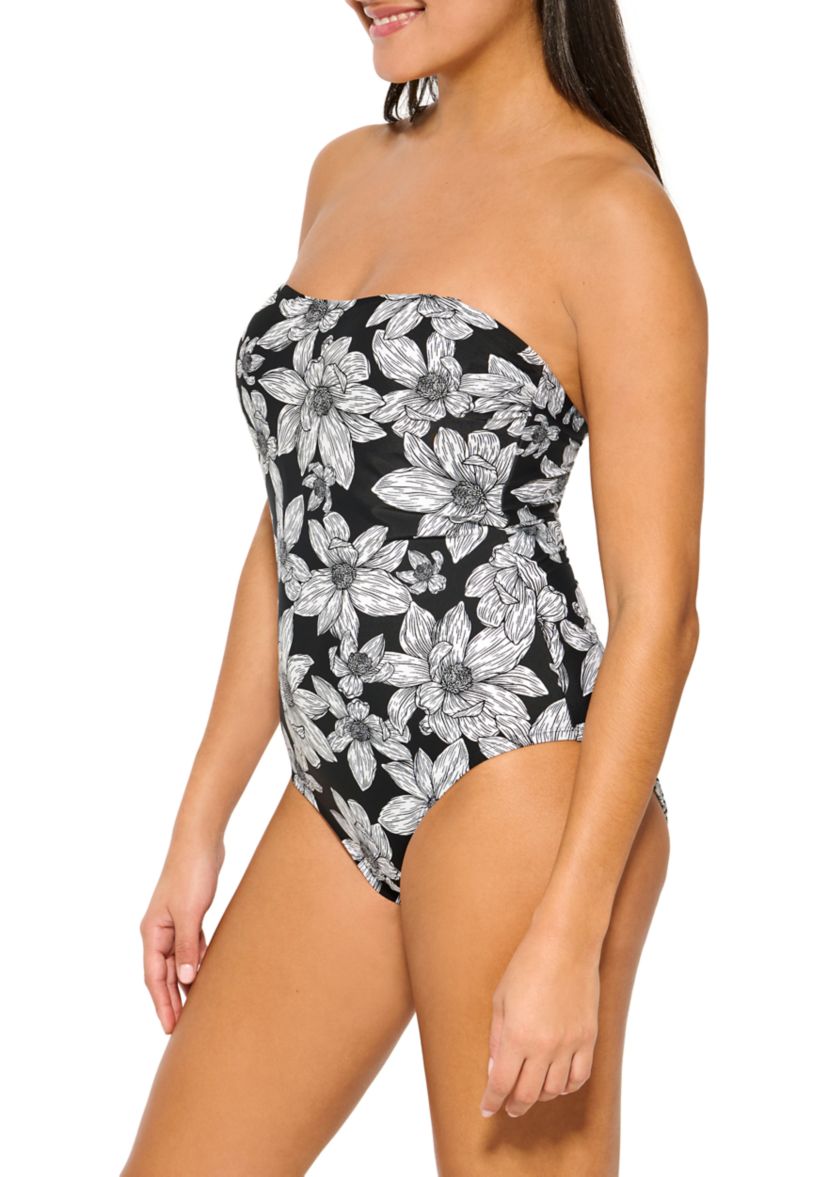 Ruffle Strap One Piece Swimsuit