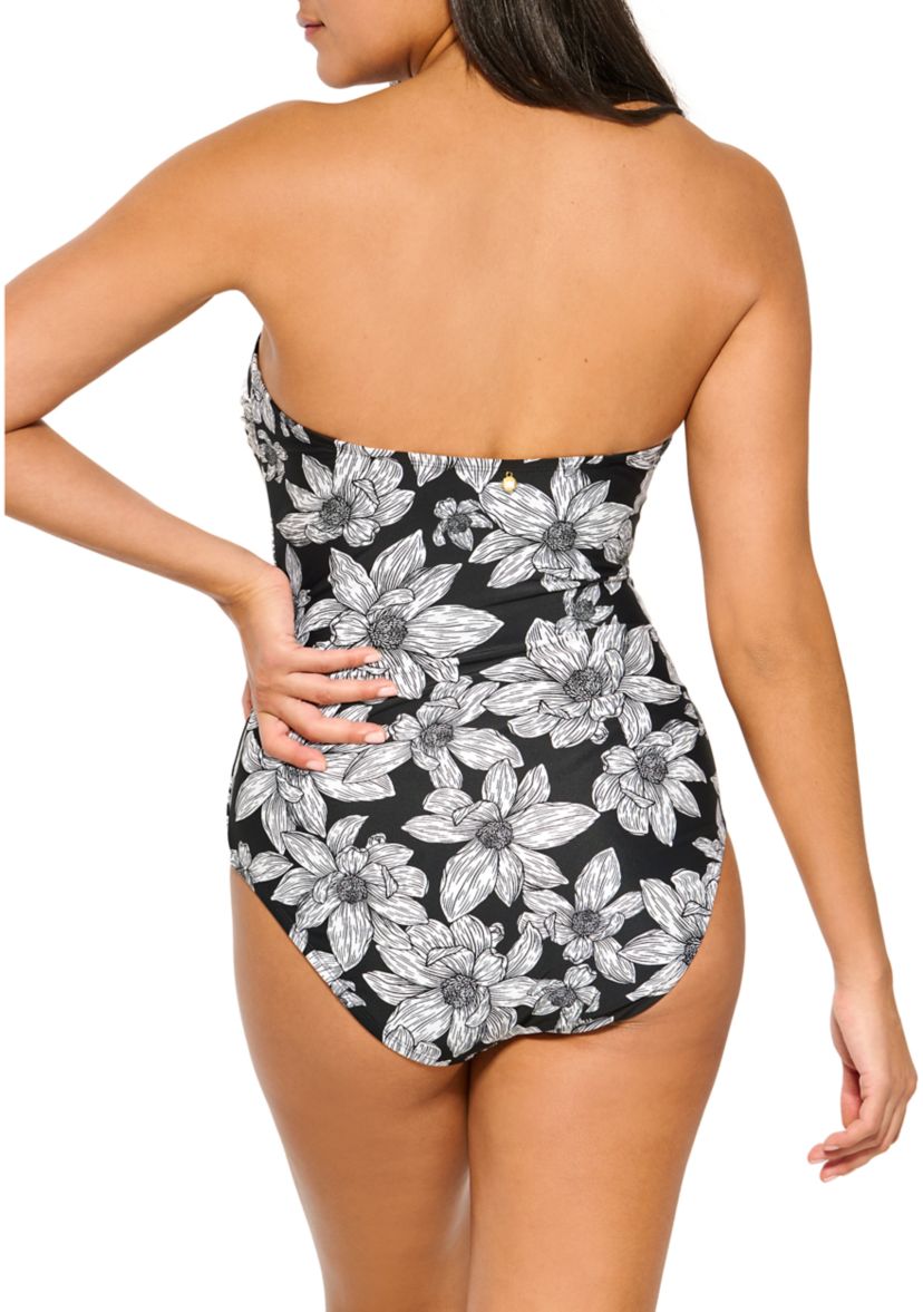 Ruffle Strap One Piece Swimsuit