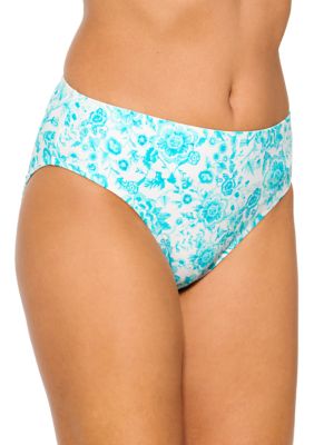 Girls High Waisted Ruffle Bikini Bottoms in Lavender Floral – Eyelet & Ivy