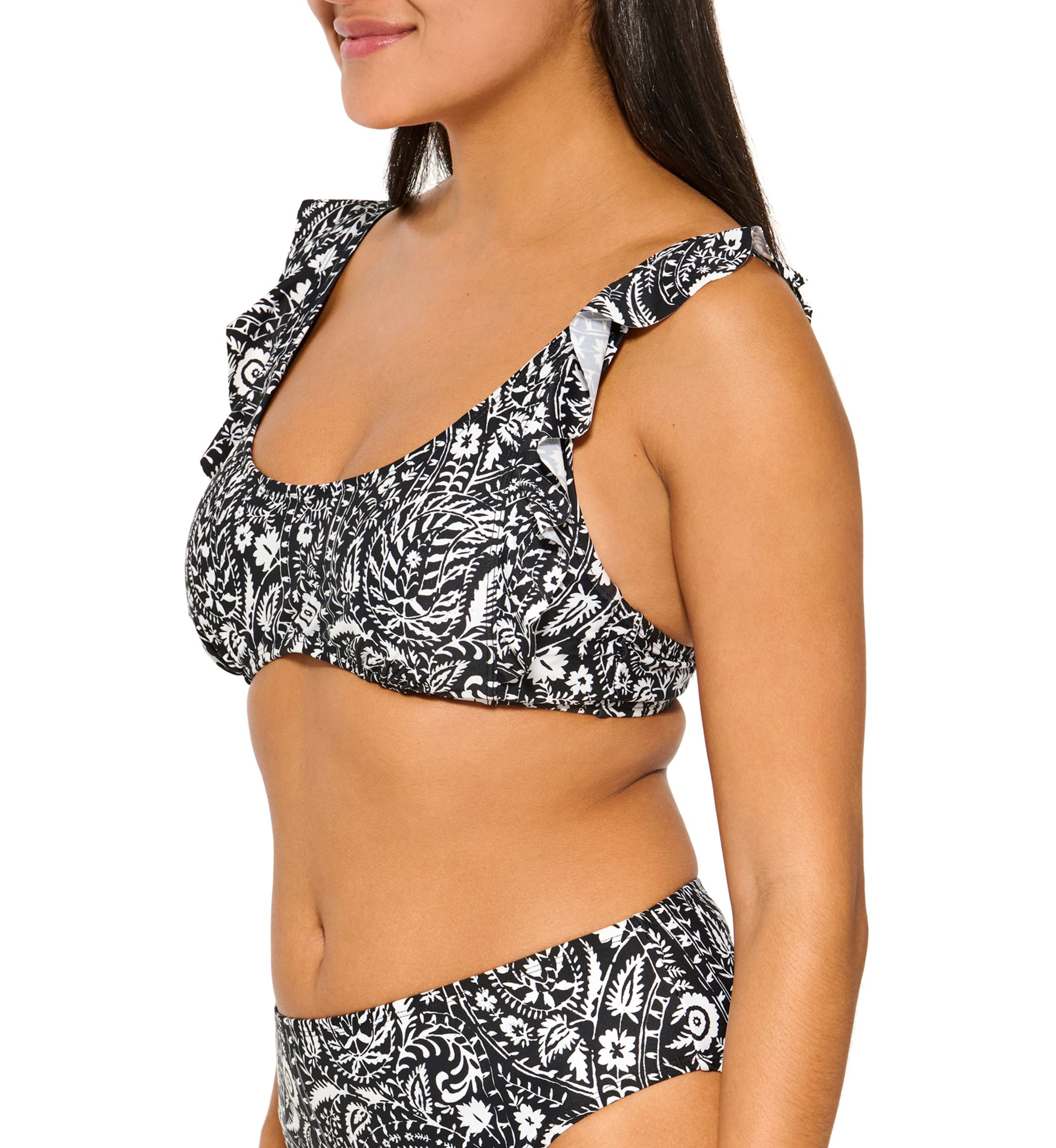 Fresh Paisley Ruffle Underwire Bikini Swim Top