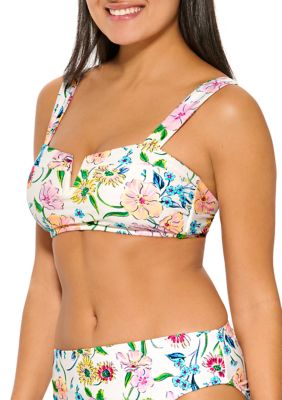 Women's Strappy Bandeau Bikini Top - Shade & Shore™ Orange 36DD