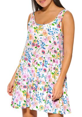Eileen West Pansy Print Modal Nightgown