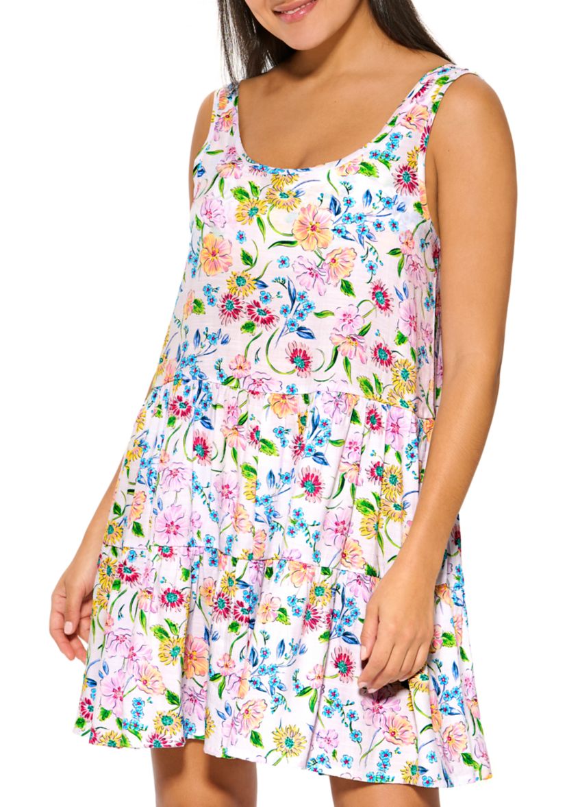 Pansy Party Tier Swim Cover Up