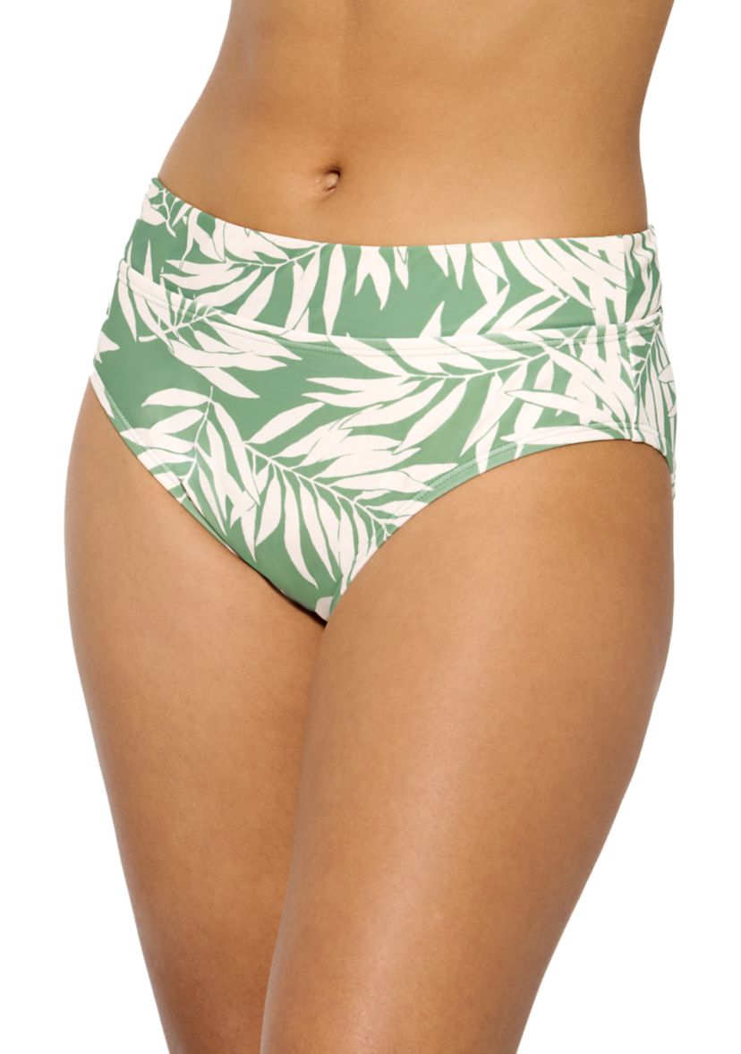 Jungle Nights High Waisted Swim Bottoms 