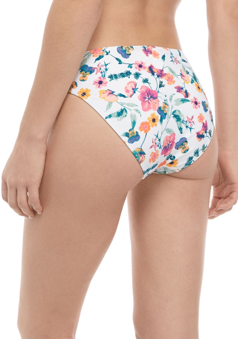 Pressed Flowers Hipster Swim Bottoms