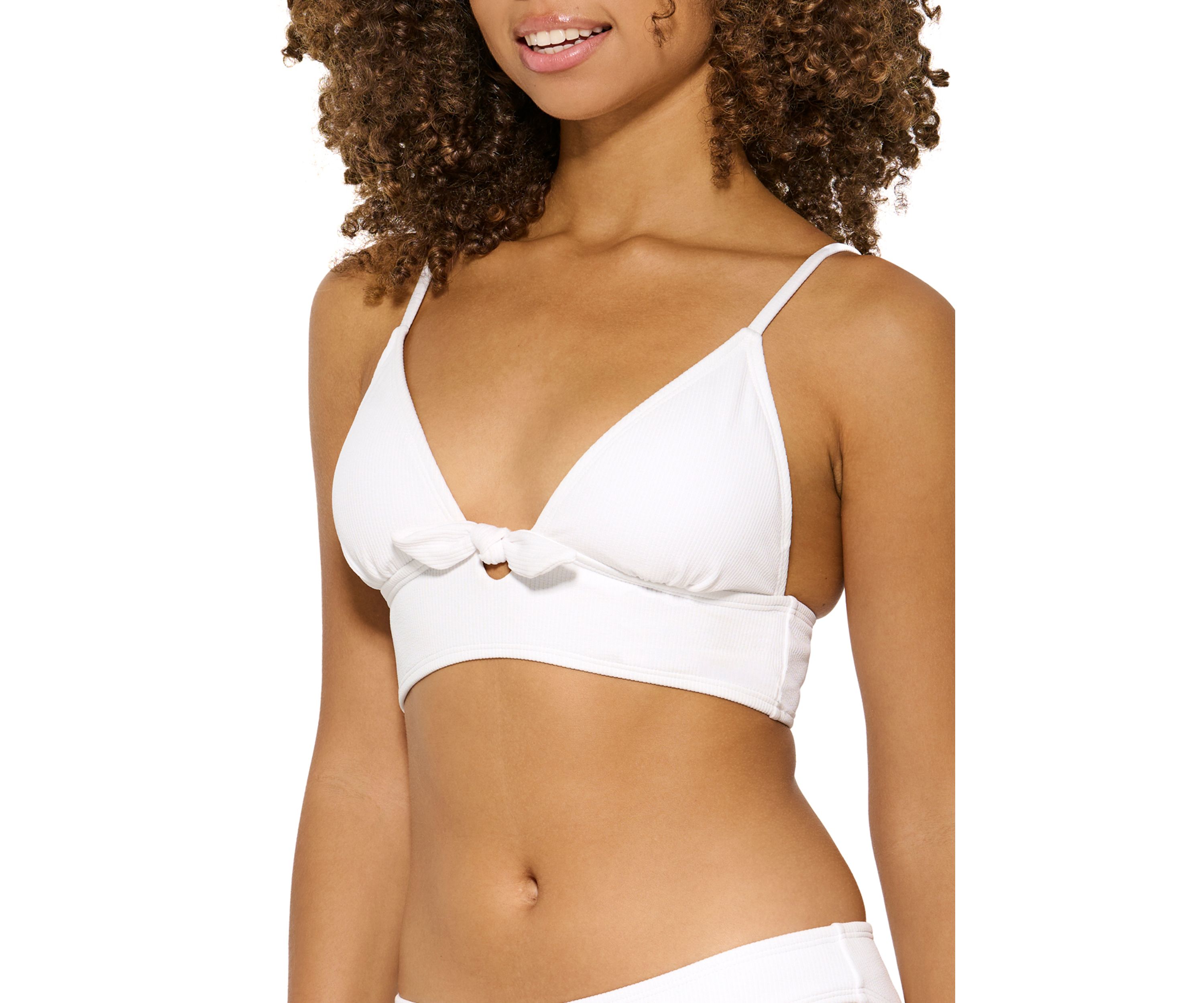 Skinny Rib Midkini Swim Top