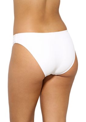 Buy AARAM Women's Mid Rise Tummy Tucker Panty/Underwear with Lace (Apricot)  at