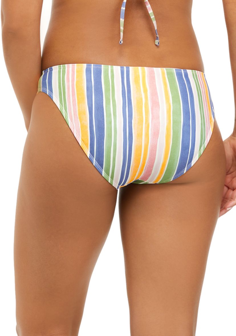 Seaside Striped Hipster Swim Bottoms