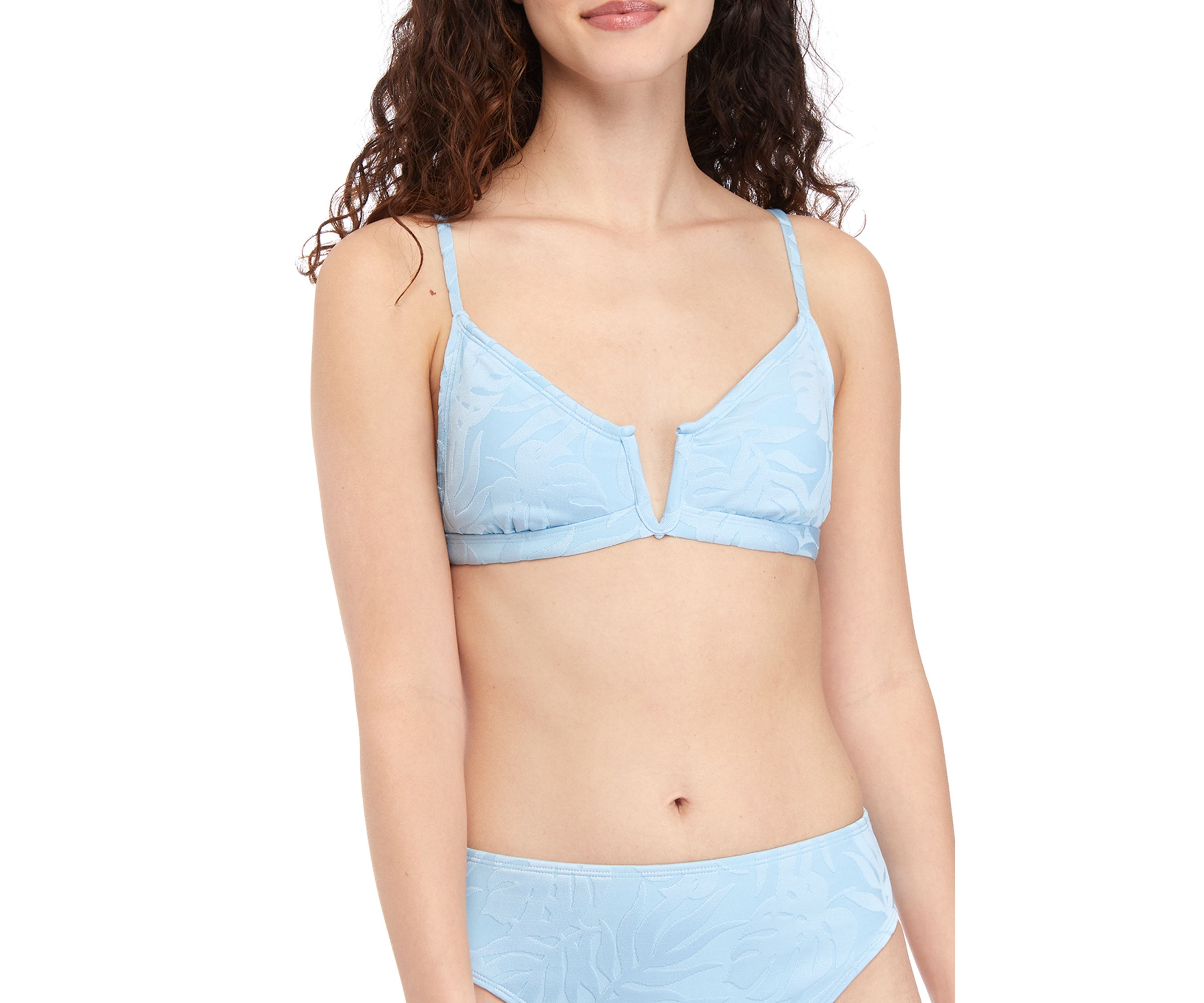 Tropic Leaf V Wire Bikini Swim Top 