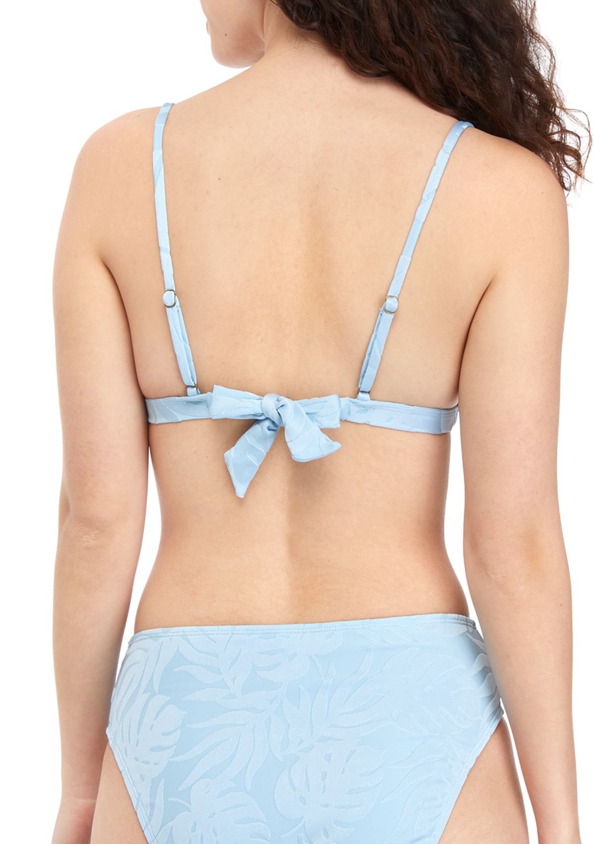 Tropic Leaf V Wire Bikini Swim Top 