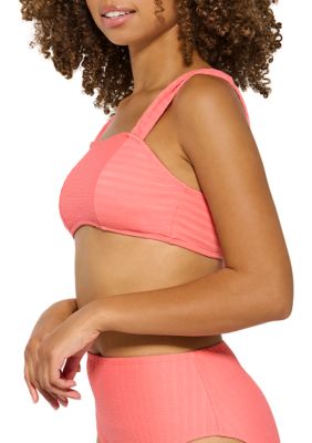 Women's Underwire Square Neck Bikini Top - Kona Sol™ Pink XL