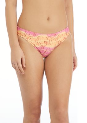 TRUE CRAFT Women's Tie Dye Trip Hipster Swim Bottoms, Small