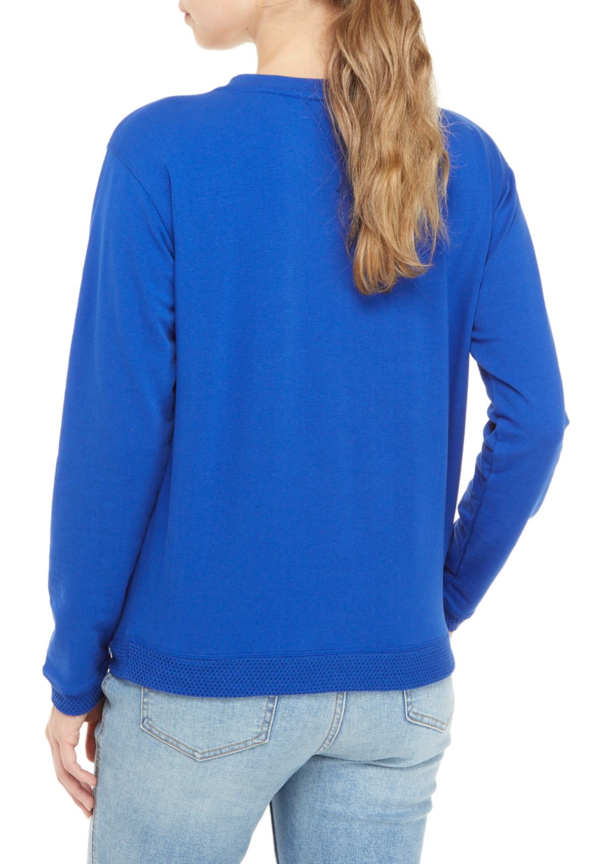 Cropped Crew Neck Pullover