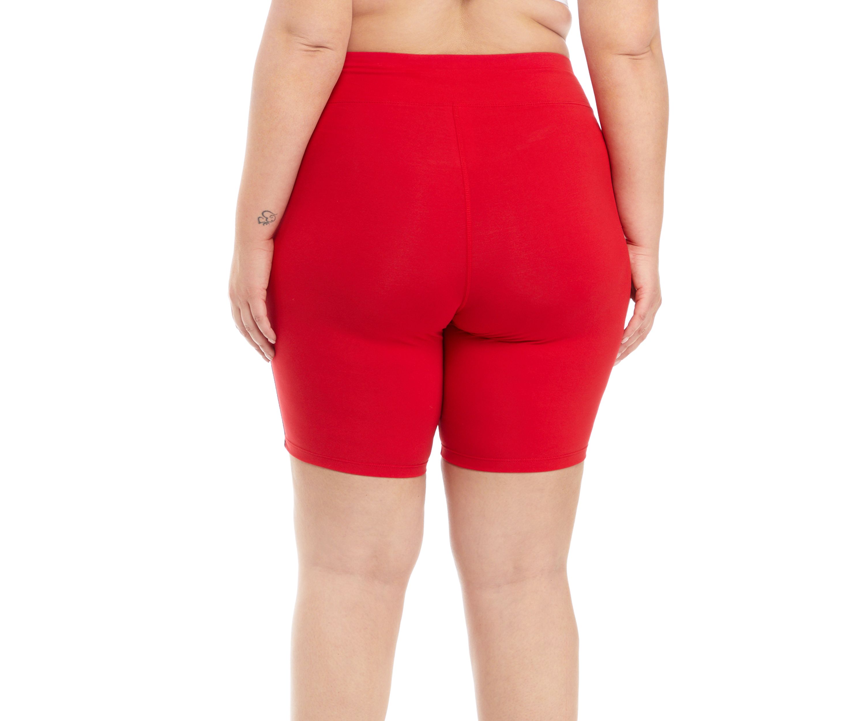 Plus Size High Rise Bike Shorts 