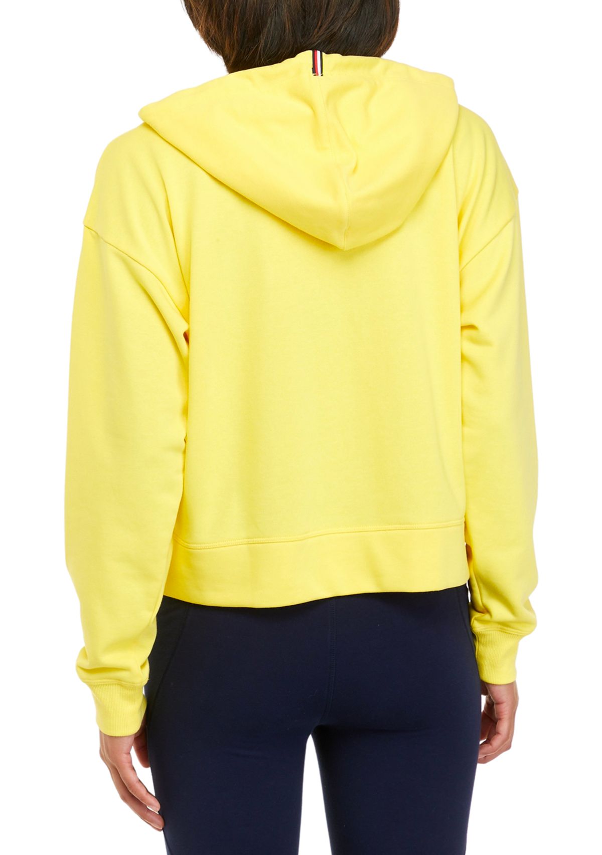 Womens Dropped Shoulder Flag Logo Hoodie