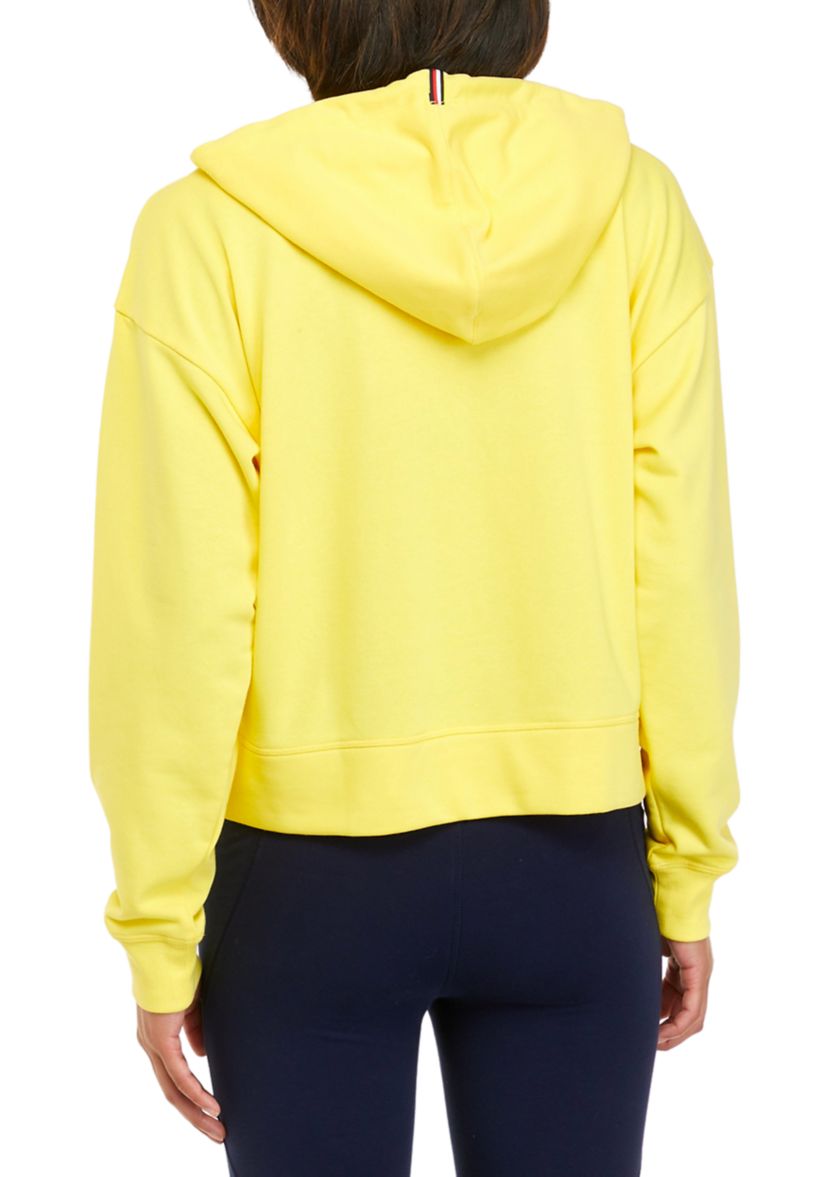 Womens Dropped Shoulder Flag Logo Hoodie