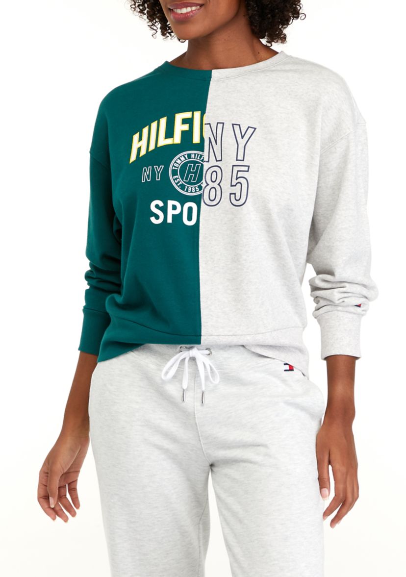 Crew Neck Split Logo Sweatshirt