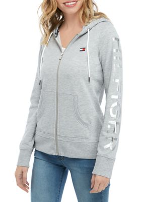 black tommy hilfiger hoodie womens
