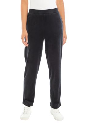 Kim Rogers® Women's Velour Straight Pants