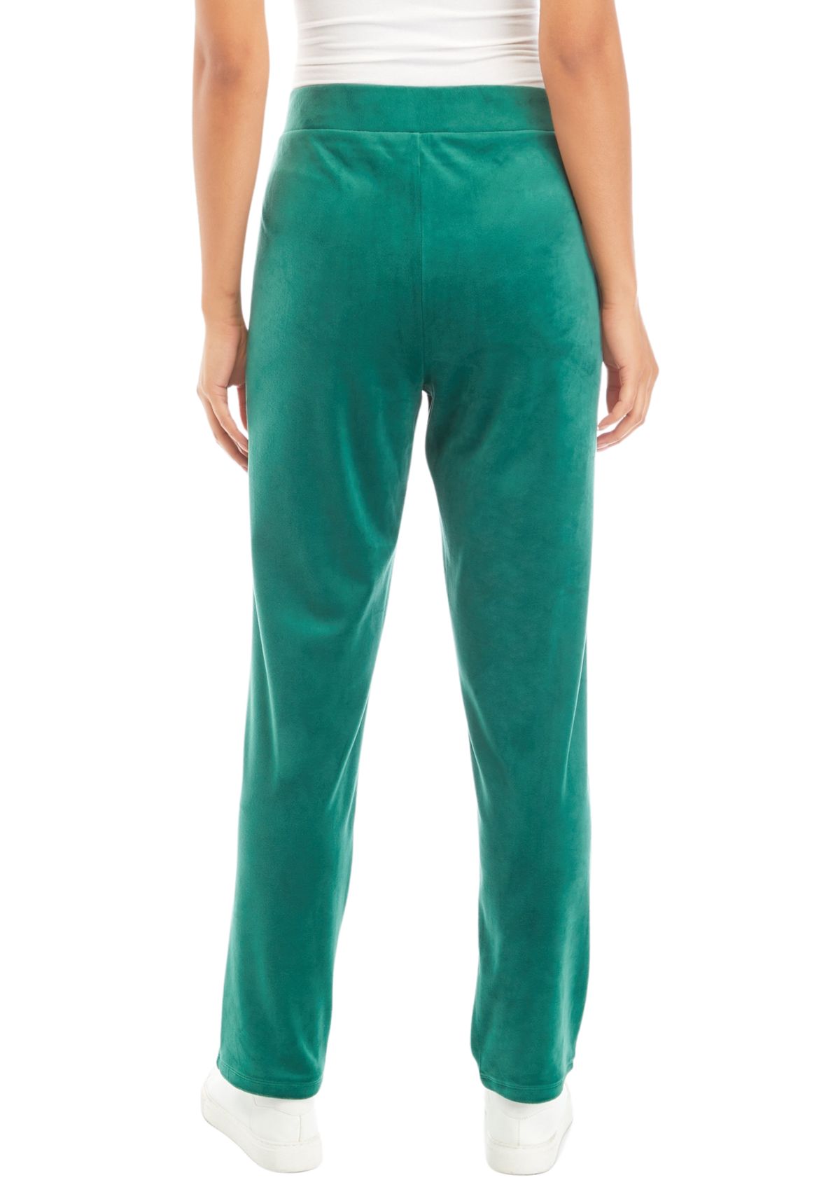 Womens Velour Straight Pants