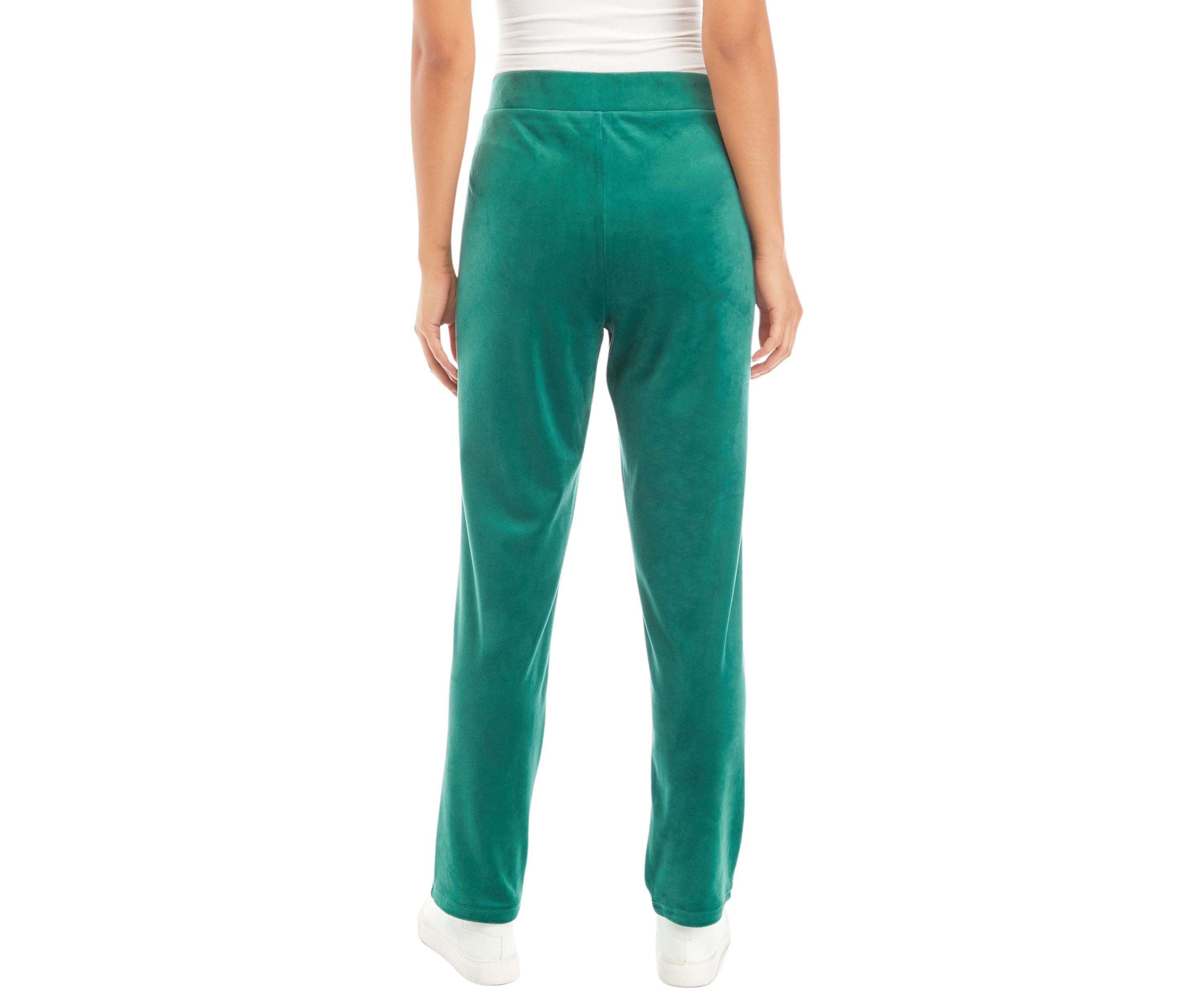 Womens Velour Straight Pants