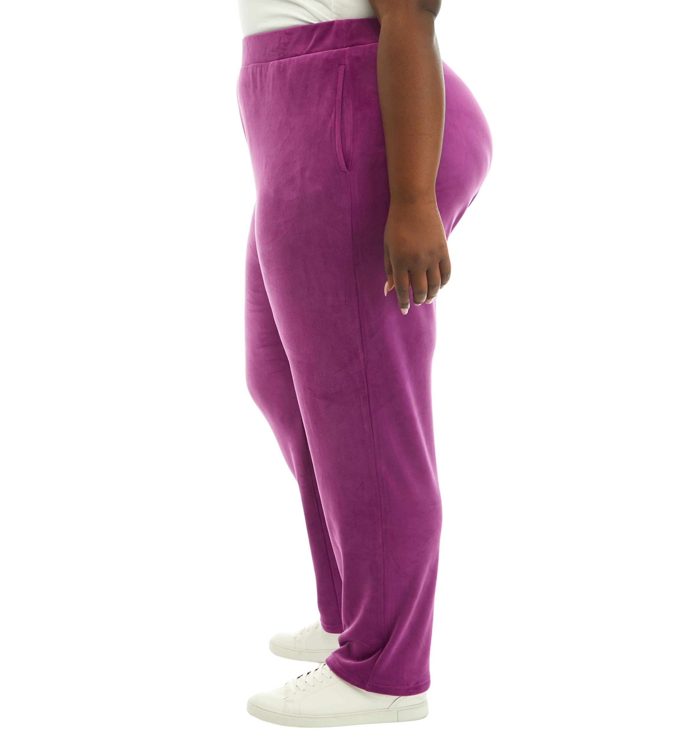 Plus Size Comfort Velour Pants 