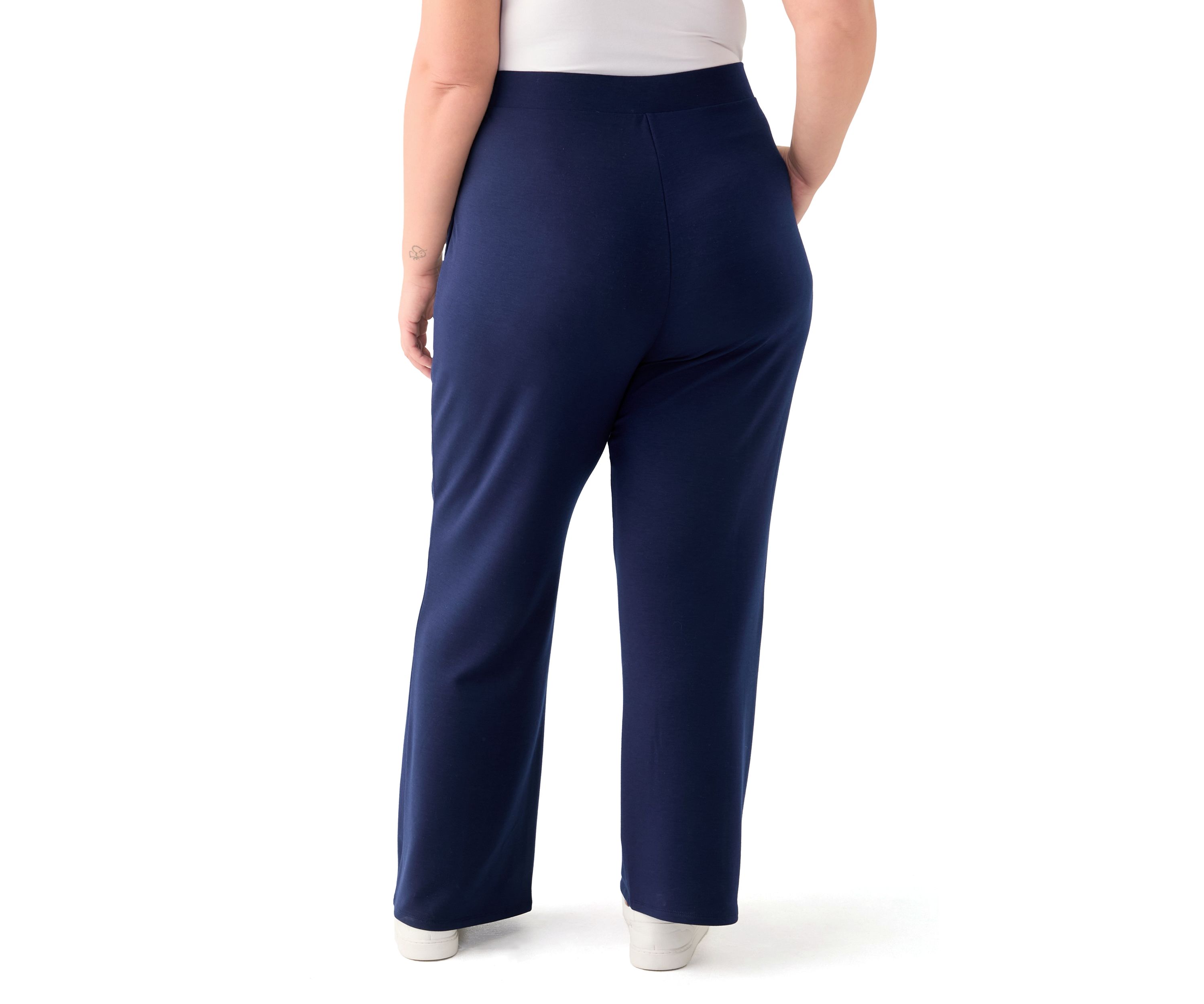 Plus Size Straight Leg Knit Pants