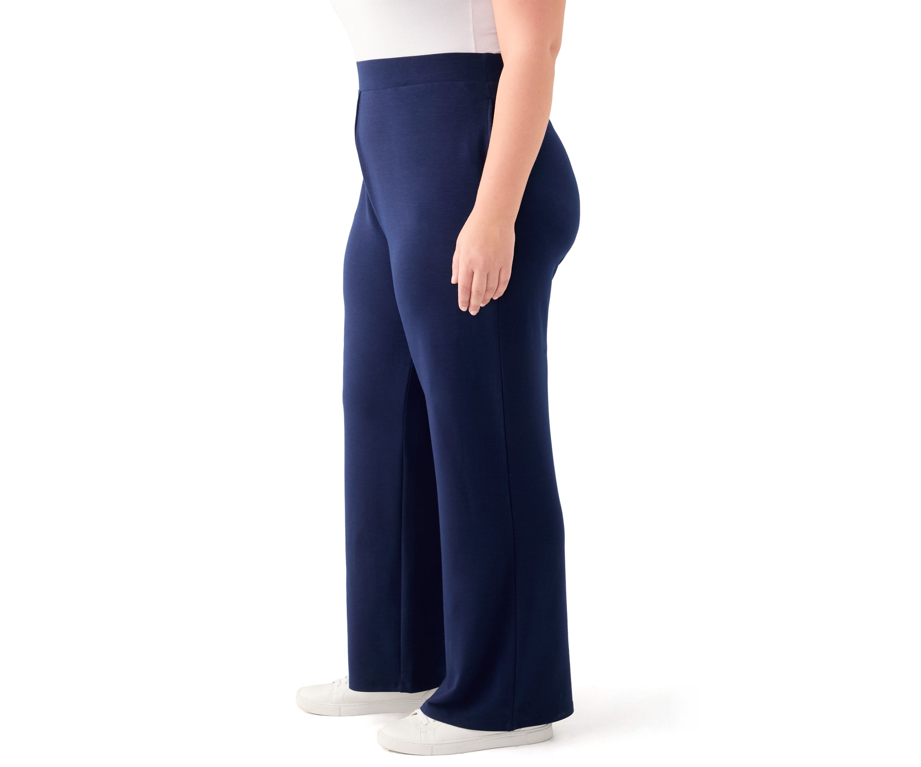 Plus Size Straight Leg Knit Pants