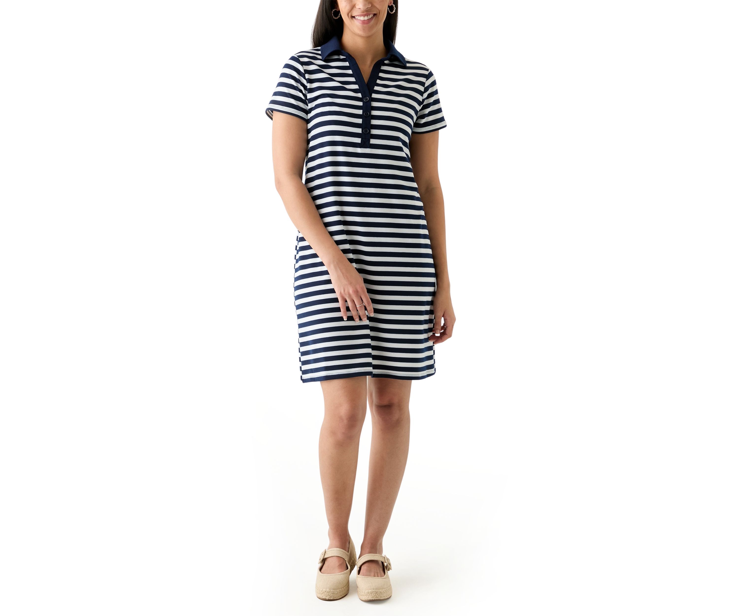 Womens Short Sleeve Polo Dress
