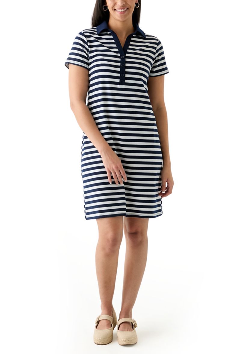 Womens Short Sleeve Polo Dress