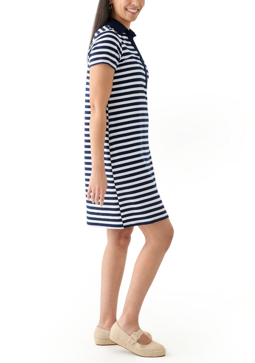 Womens Short Sleeve Polo Dress