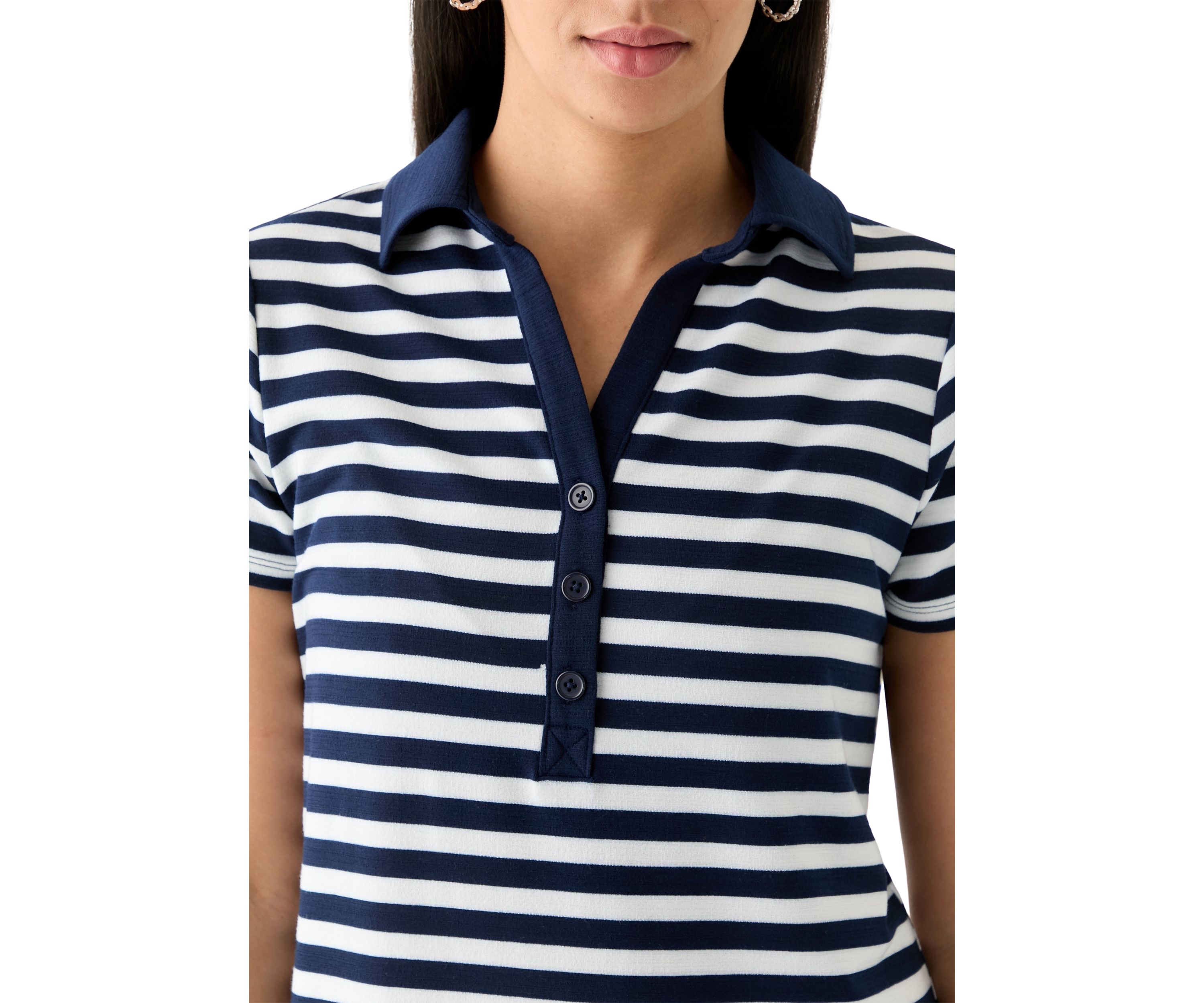 Womens Short Sleeve Polo Dress