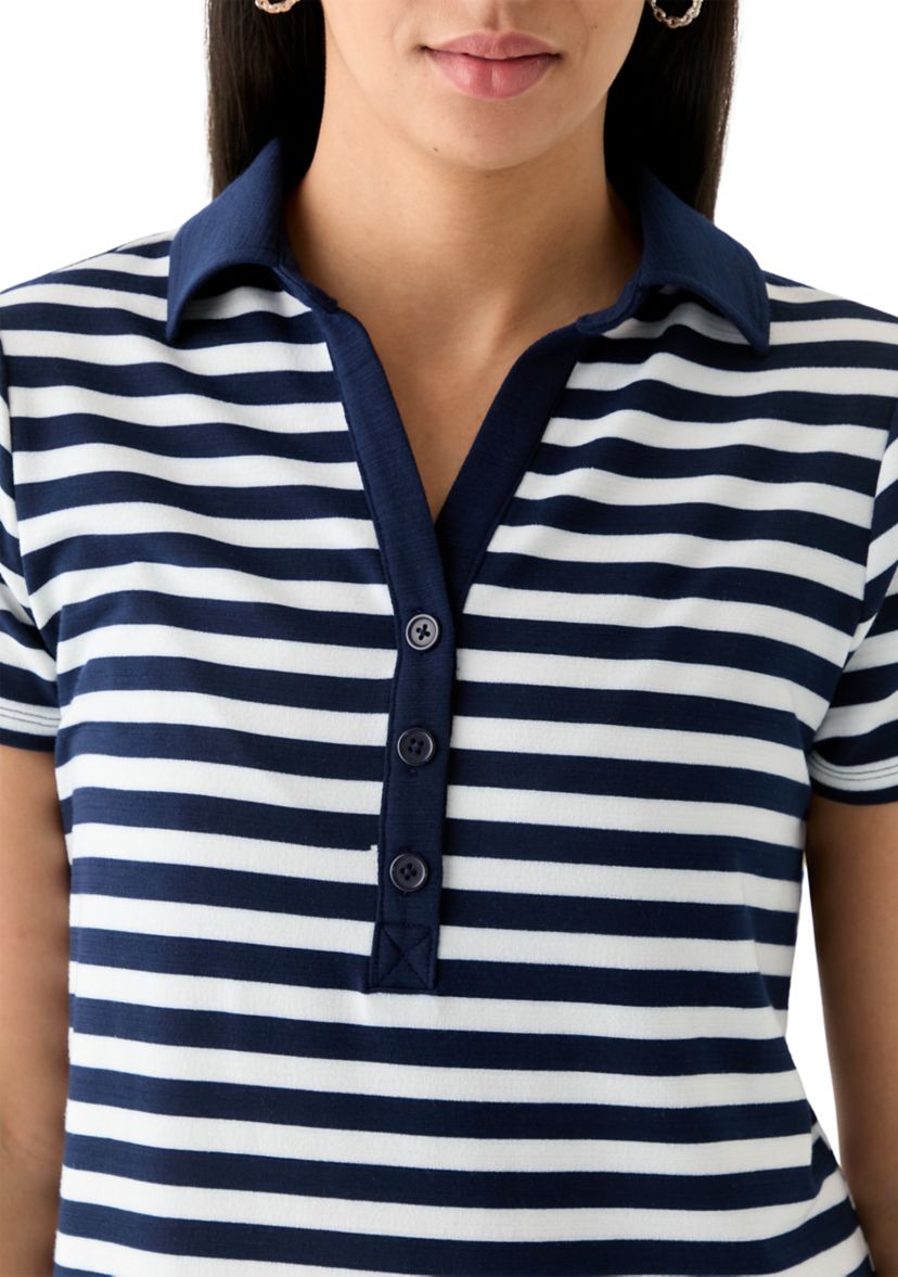 Womens Short Sleeve Polo Dress