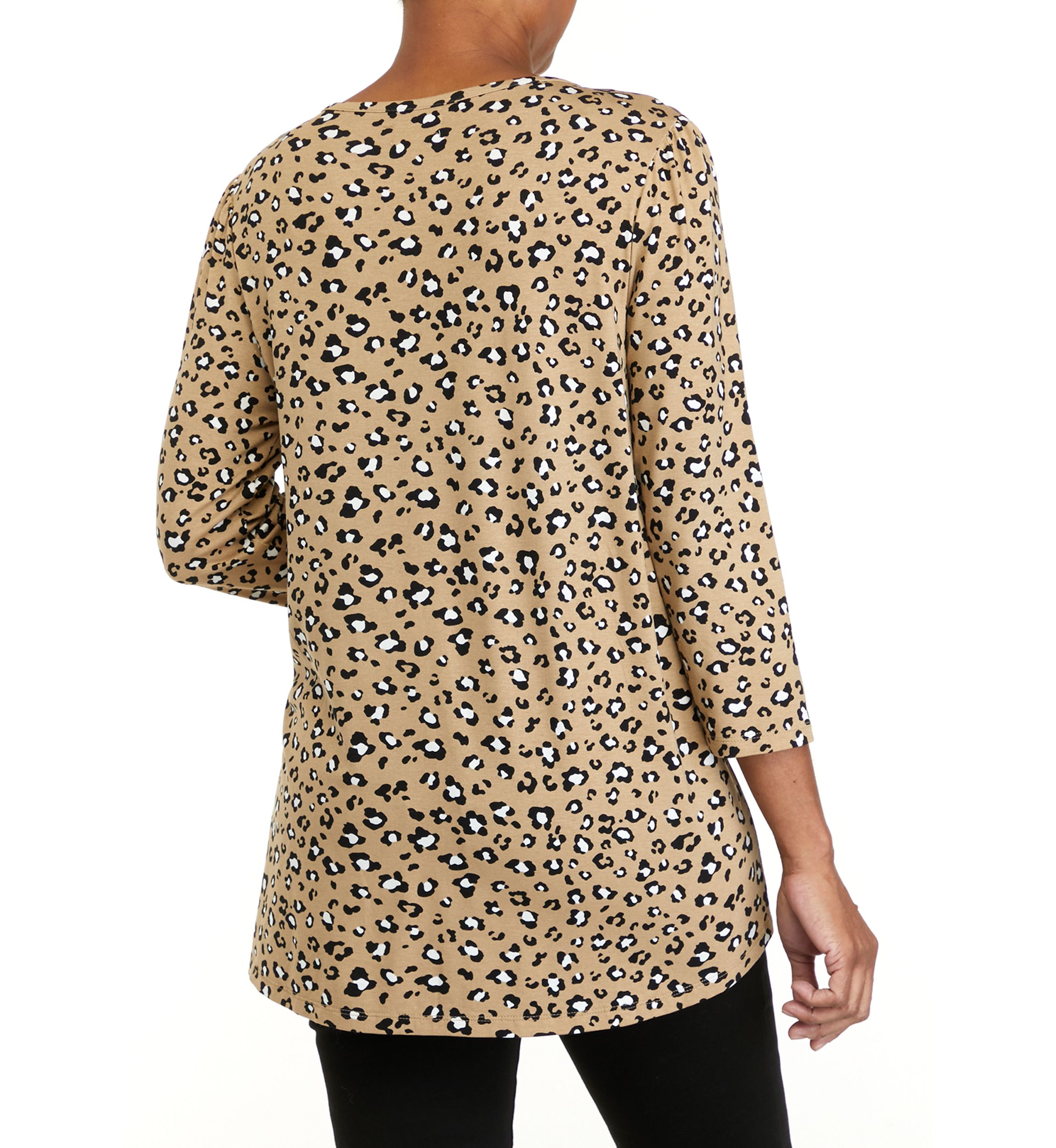 Womens 3/4 Sleeve Printed T-Shirt 