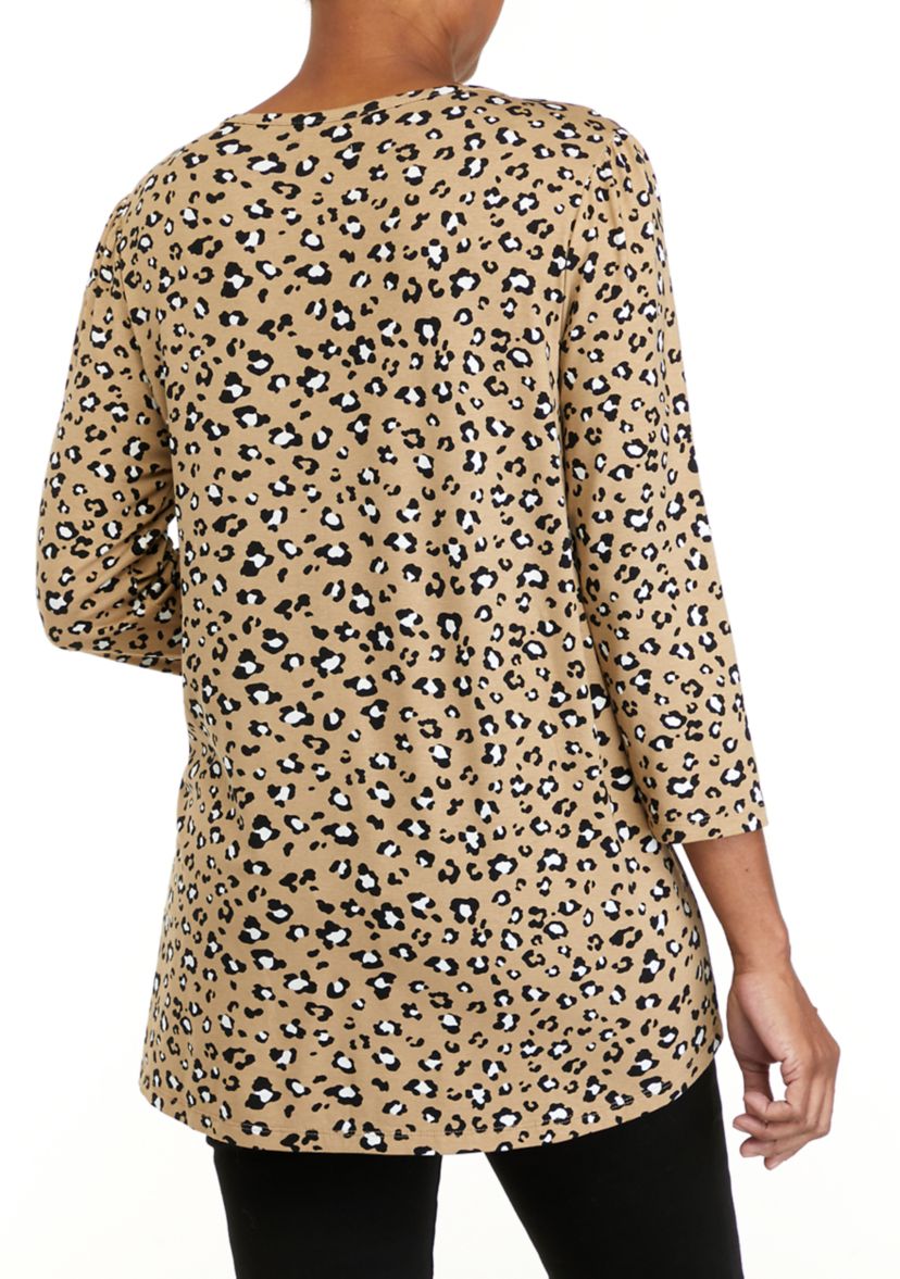 Womens 3/4 Sleeve Printed T-Shirt 