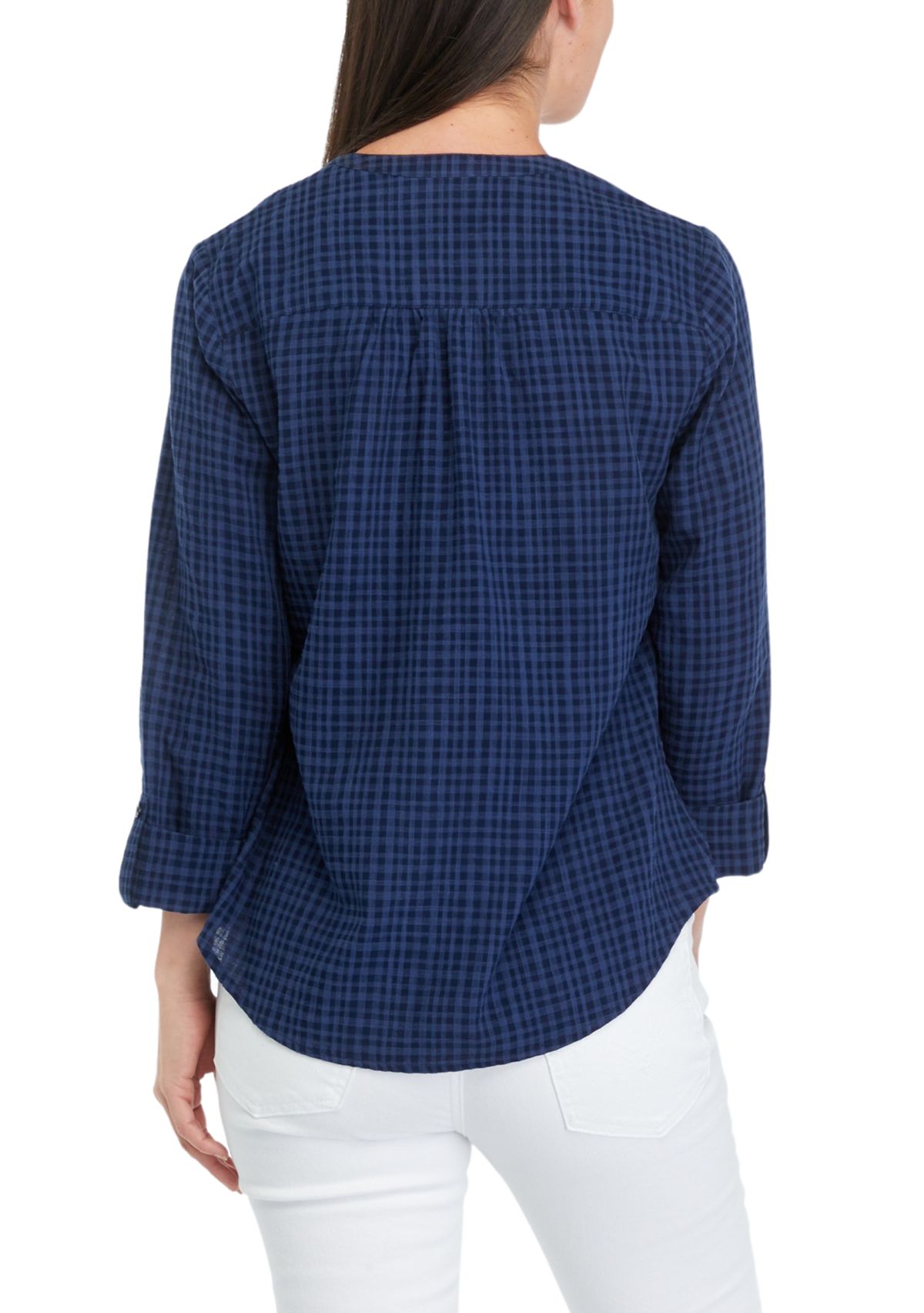 Womens Smoke Yoke 3/4 Sleeve Shirt