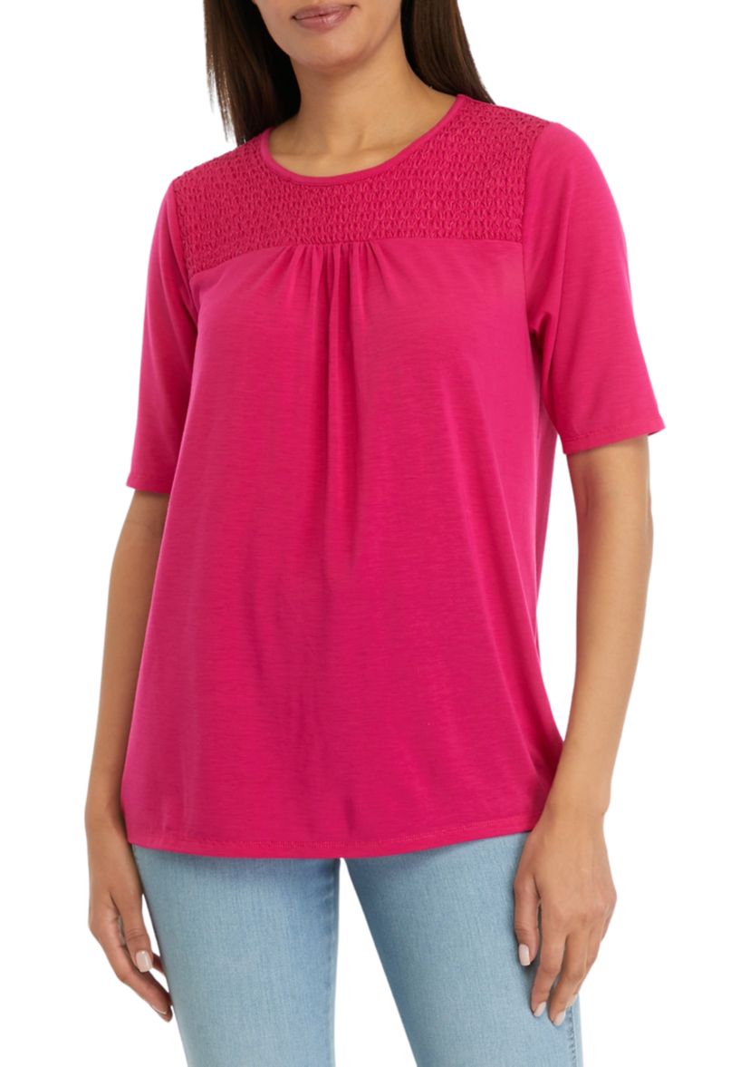 Womens Smocked Top