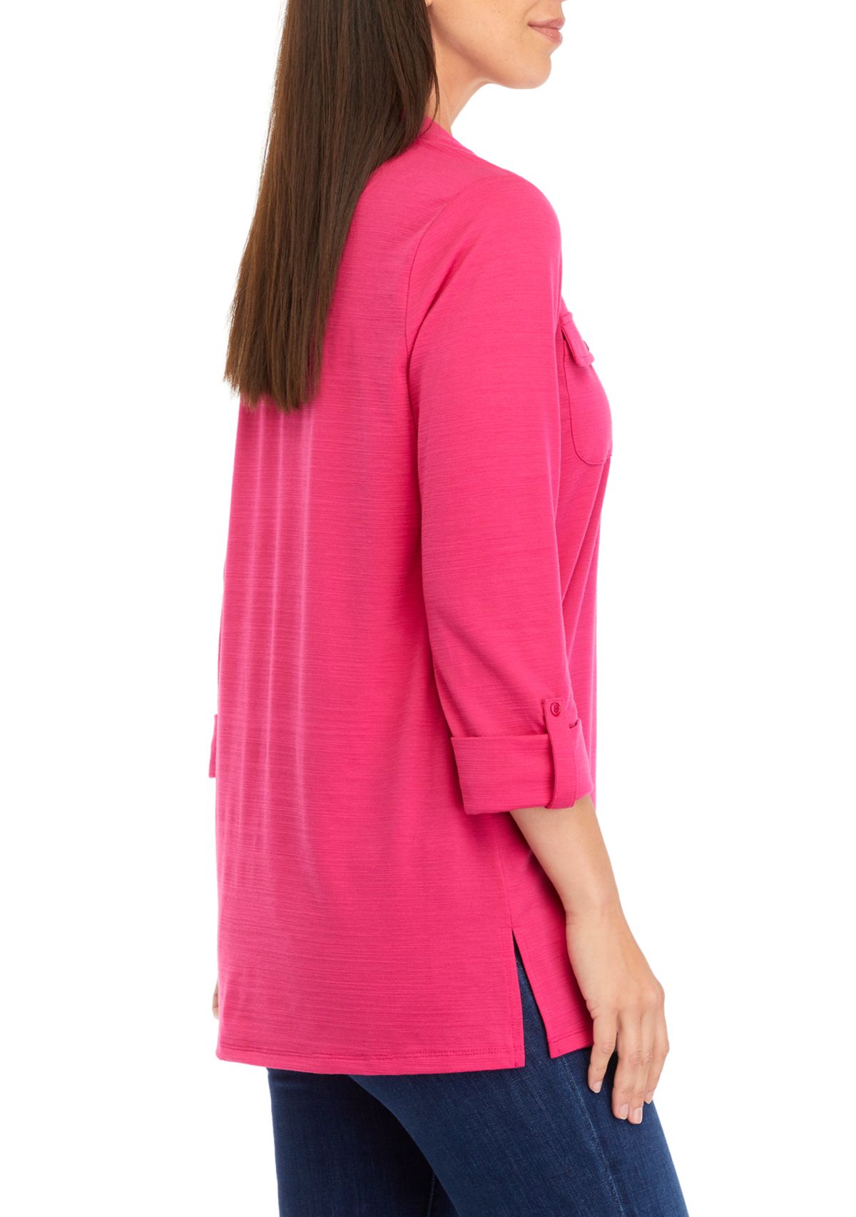 Womens Knit Utility Tunic Top