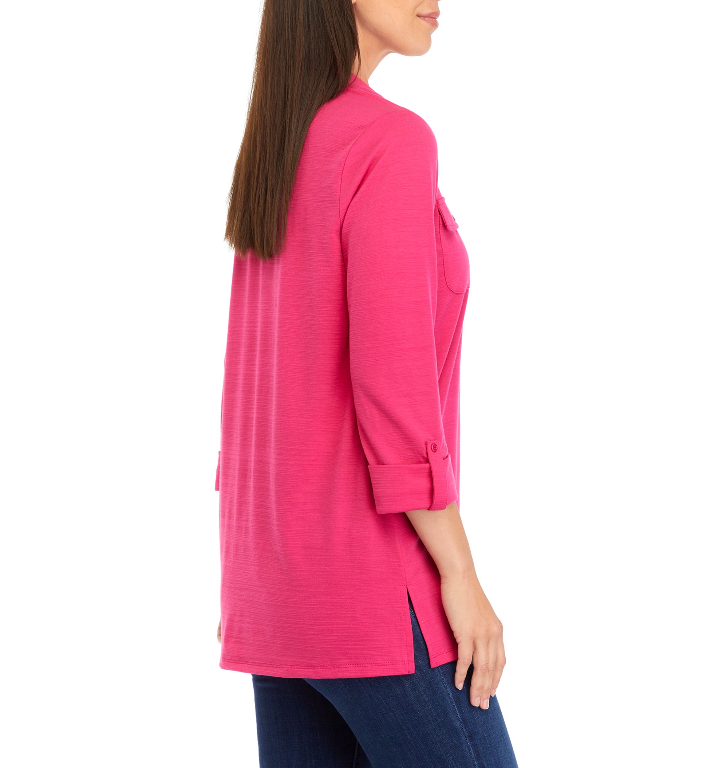 Womens Knit Utility Tunic Top