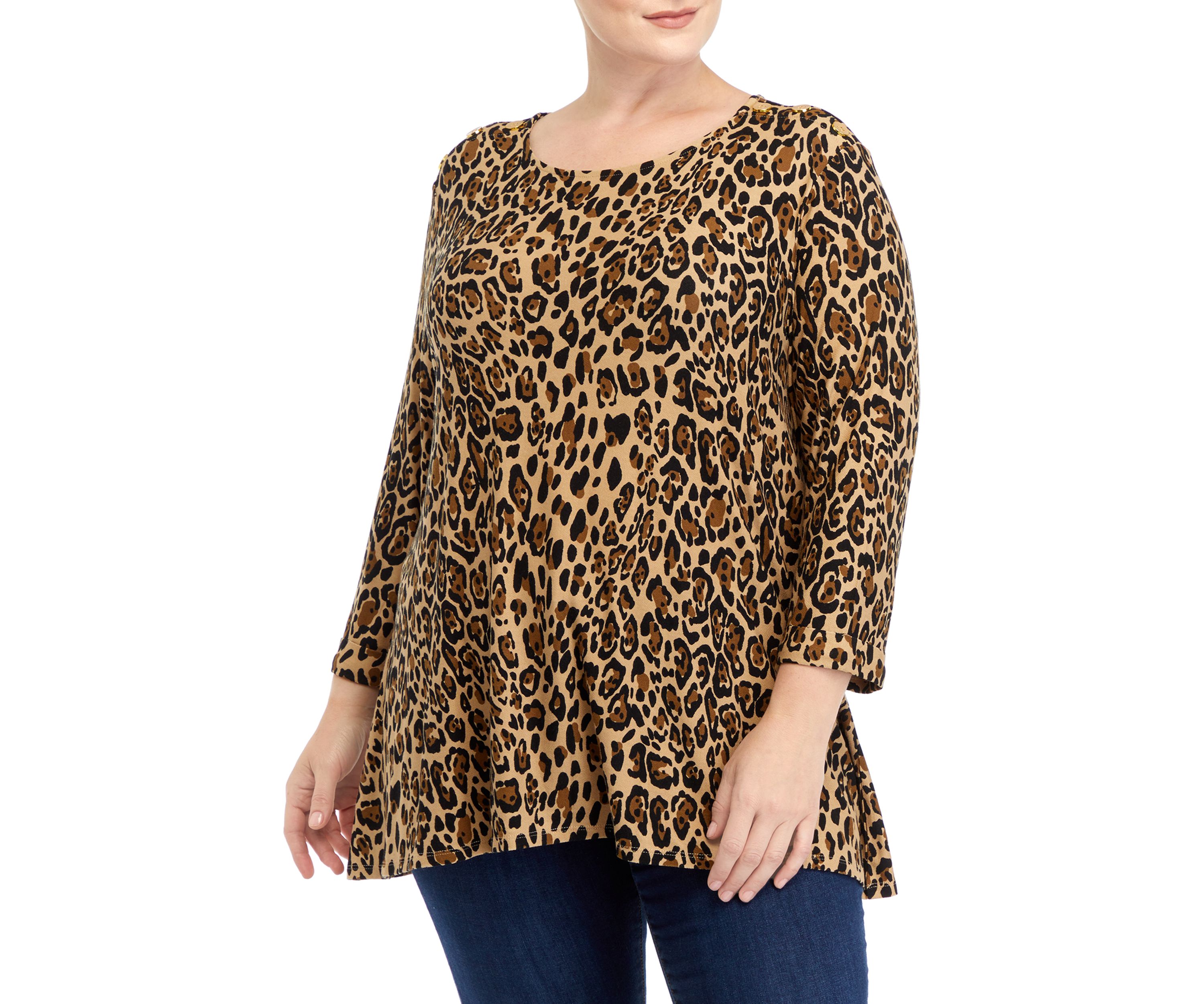 Plus Size Knit Tunic Top