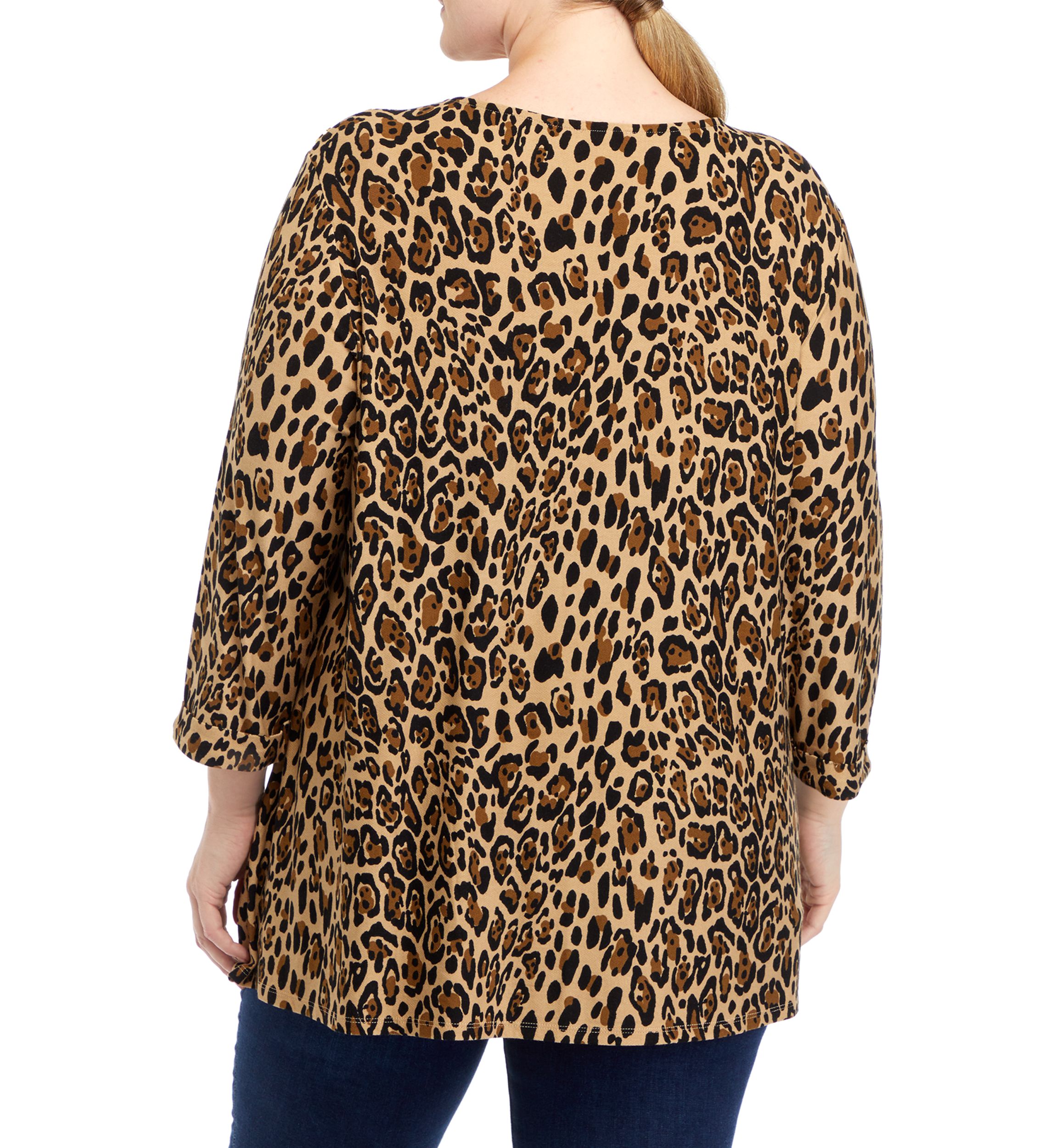 Plus Size Knit Tunic Top