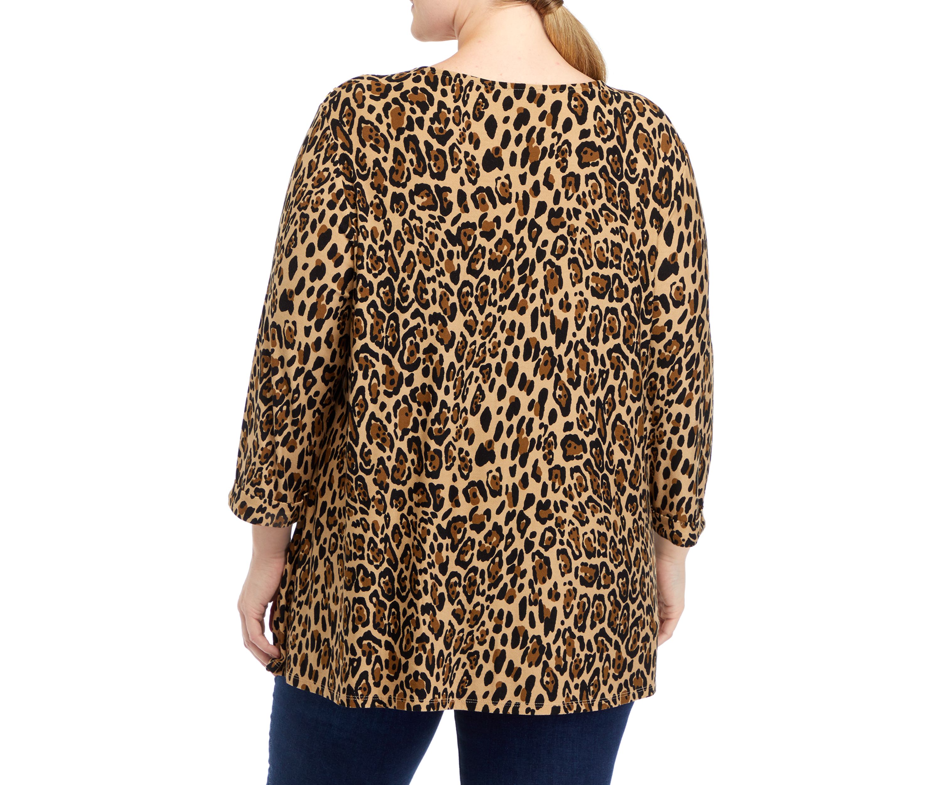 Plus Size Knit Tunic Top