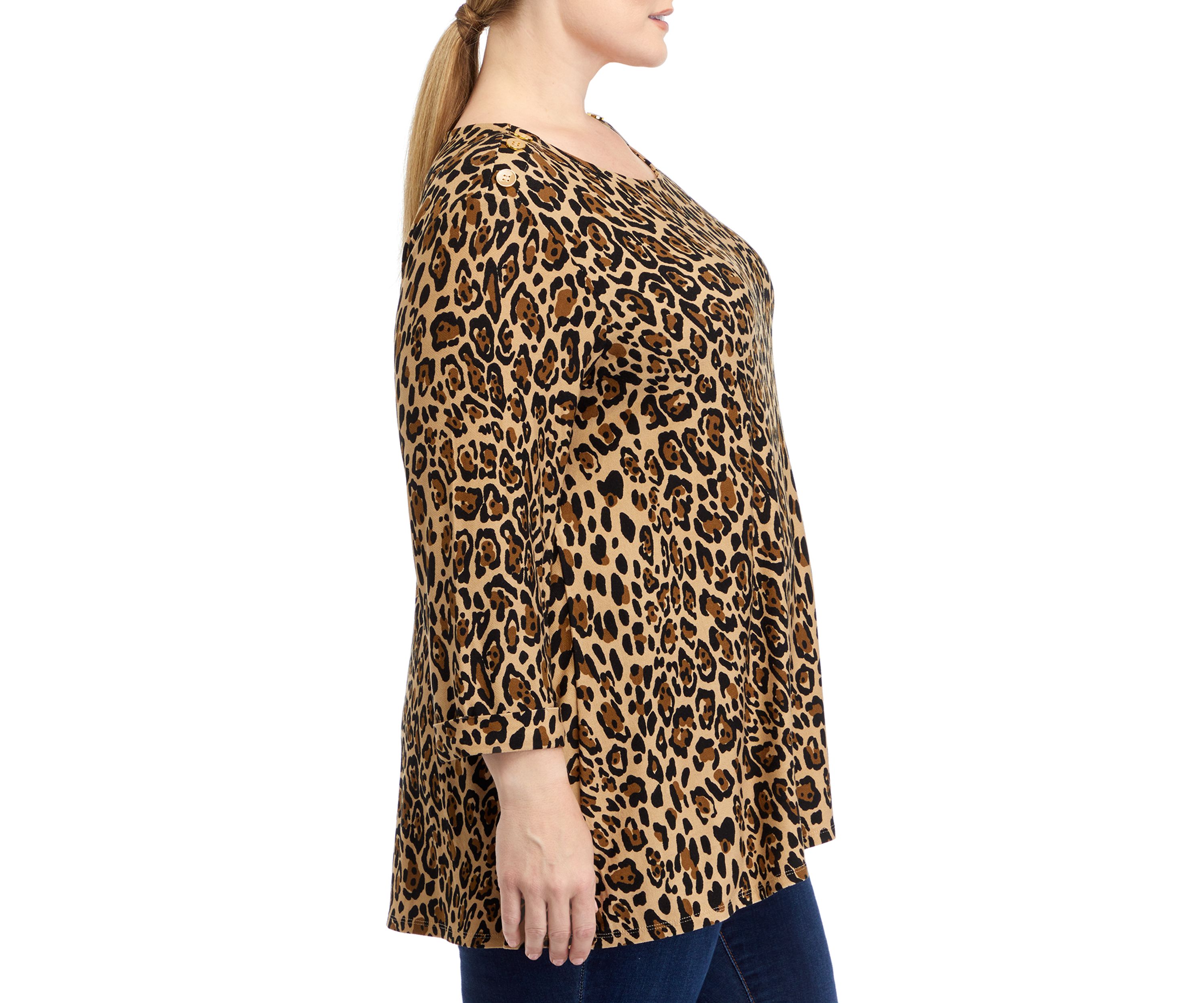 Plus Size Knit Tunic Top