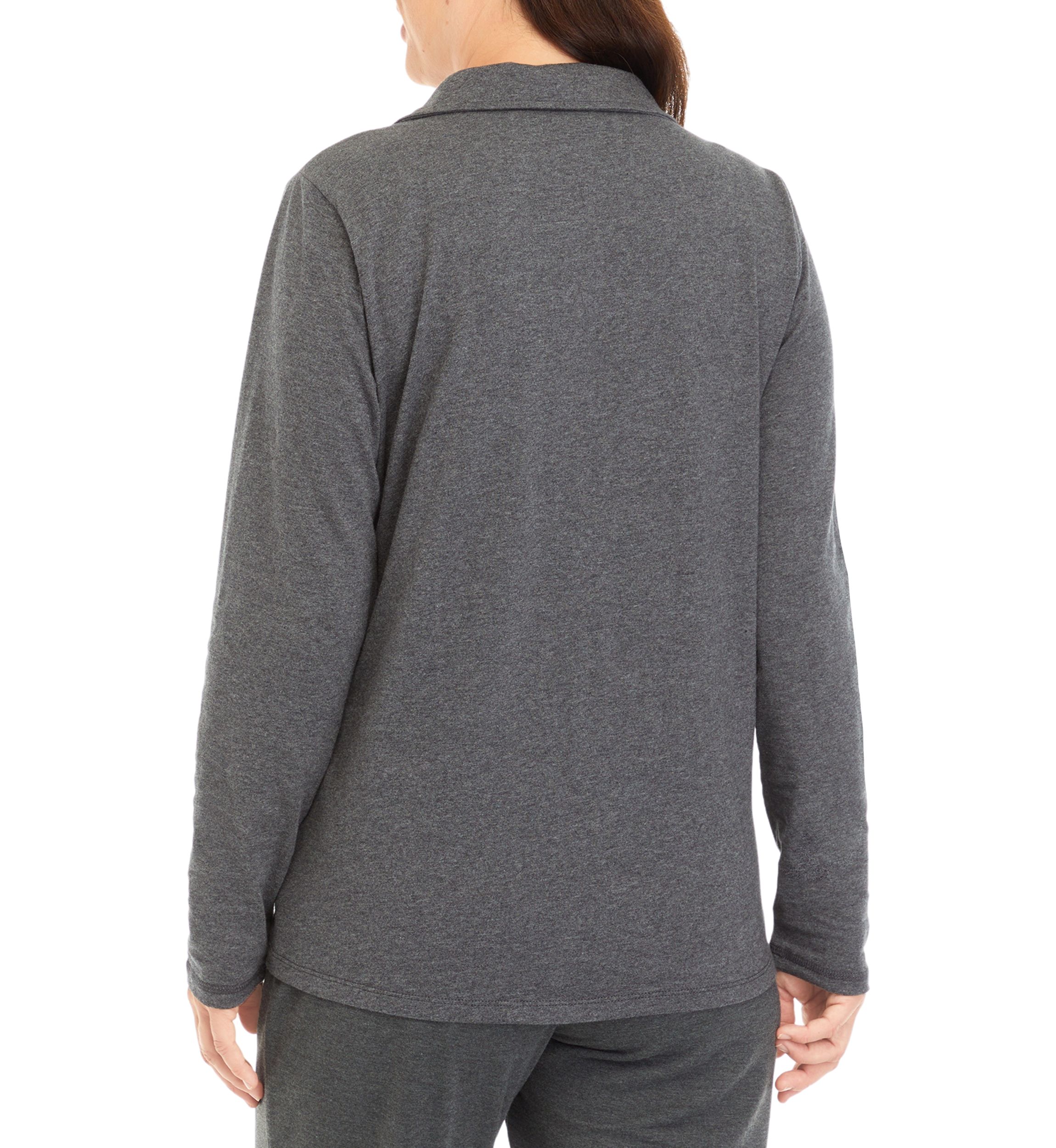 Long Sleeve Seam Detail Heather Jacket 