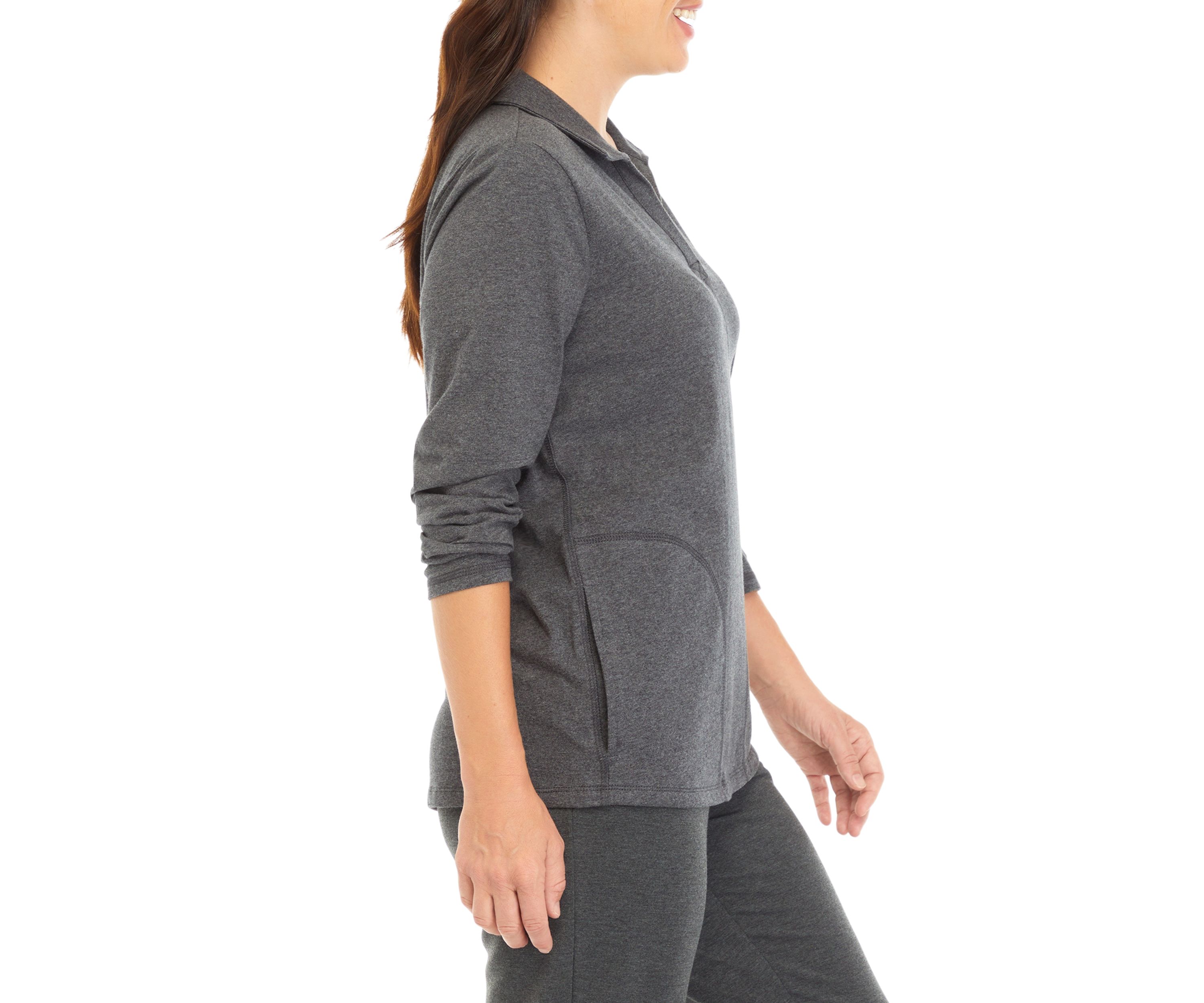 Long Sleeve Seam Detail Heather Jacket 